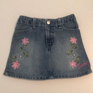 Barbie denim 5t skirt